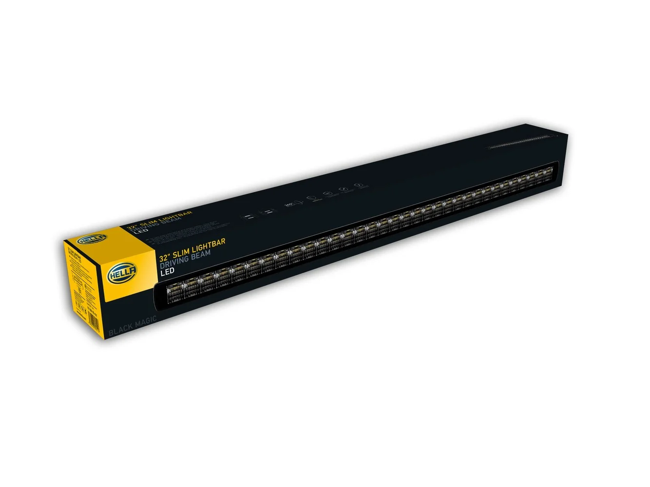 HELLA - 1FJ 358 176-311 - LED-Fernscheinwerfer, Black Magic Edgeless Lightbar 32", 12/24V, 9000lm