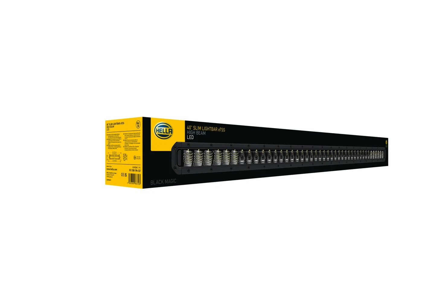 HELLA - 1FJ 358 196-321 - LED-Fernscheinwerfer, Black Magic Tough Lightbar 40", 12/24V, 6815lm