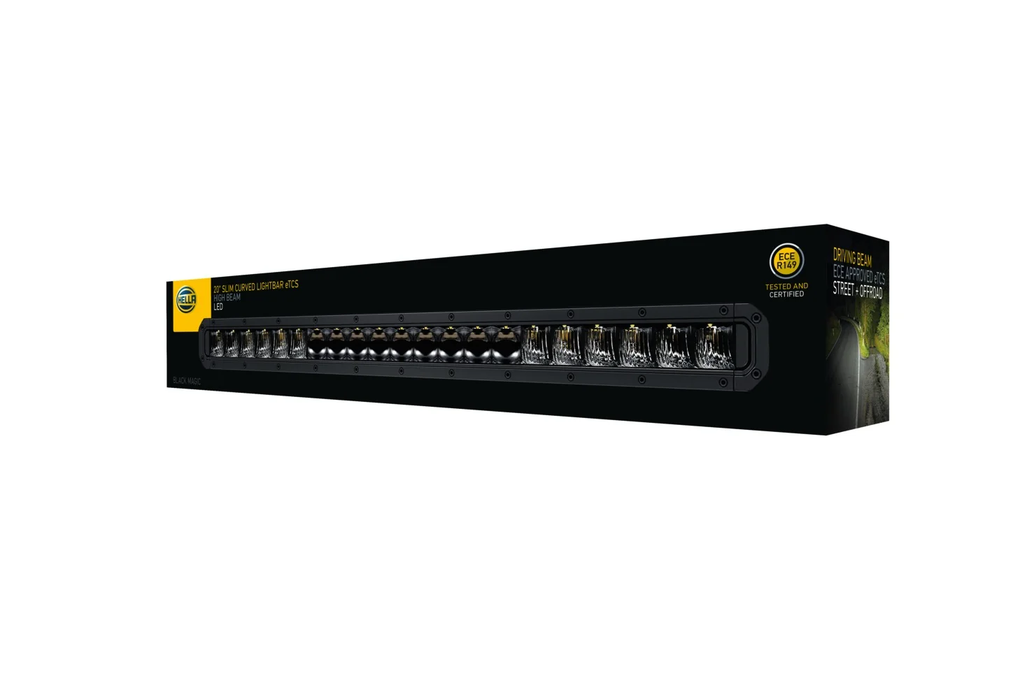 HELLA - 1FJ 358 196-501 - LED-Fernscheinwerfer, Black Magic Tough Lightbar 20", 12/24V, 3910lm