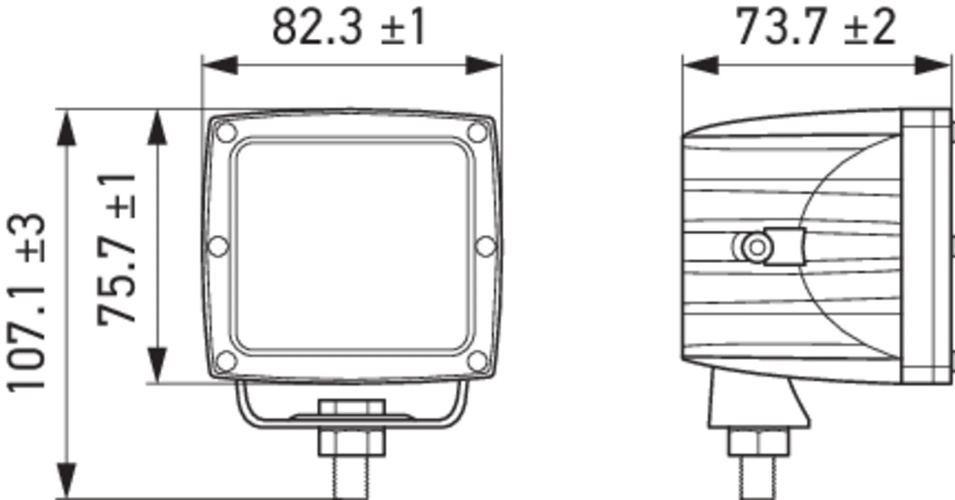 HELLA - 1GA 357 206-011 - LED-Arbeitsscheinwerfer, 12/30V