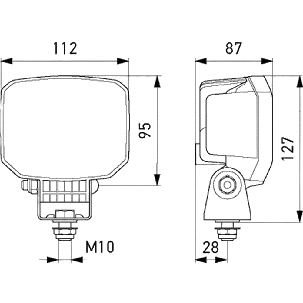HELLA - 1GA 996 588-211 - LED-Arbeitsscheinwerfer, Power Beam S, 12/24V