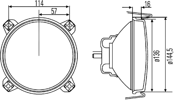 HELLA - 1L3 005 649-017 - Halogen-Hauptscheinwerfer, 12V