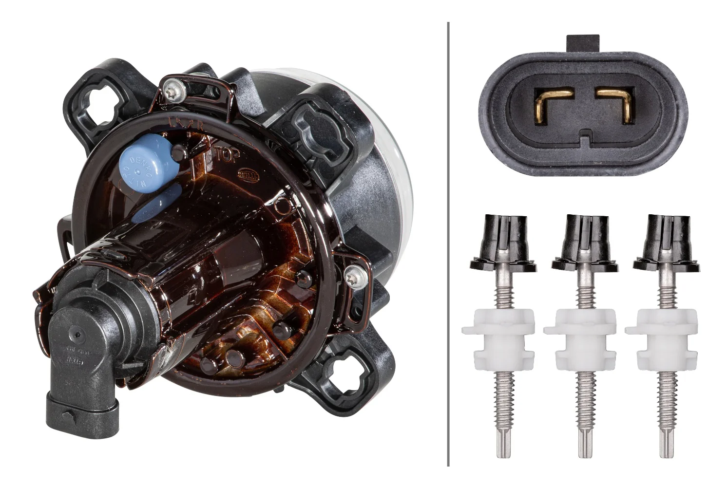 HELLA - 1ML 247 042-207 - DE/Halogen-Hauptscheinwerfer, 90mm Performance, 24V