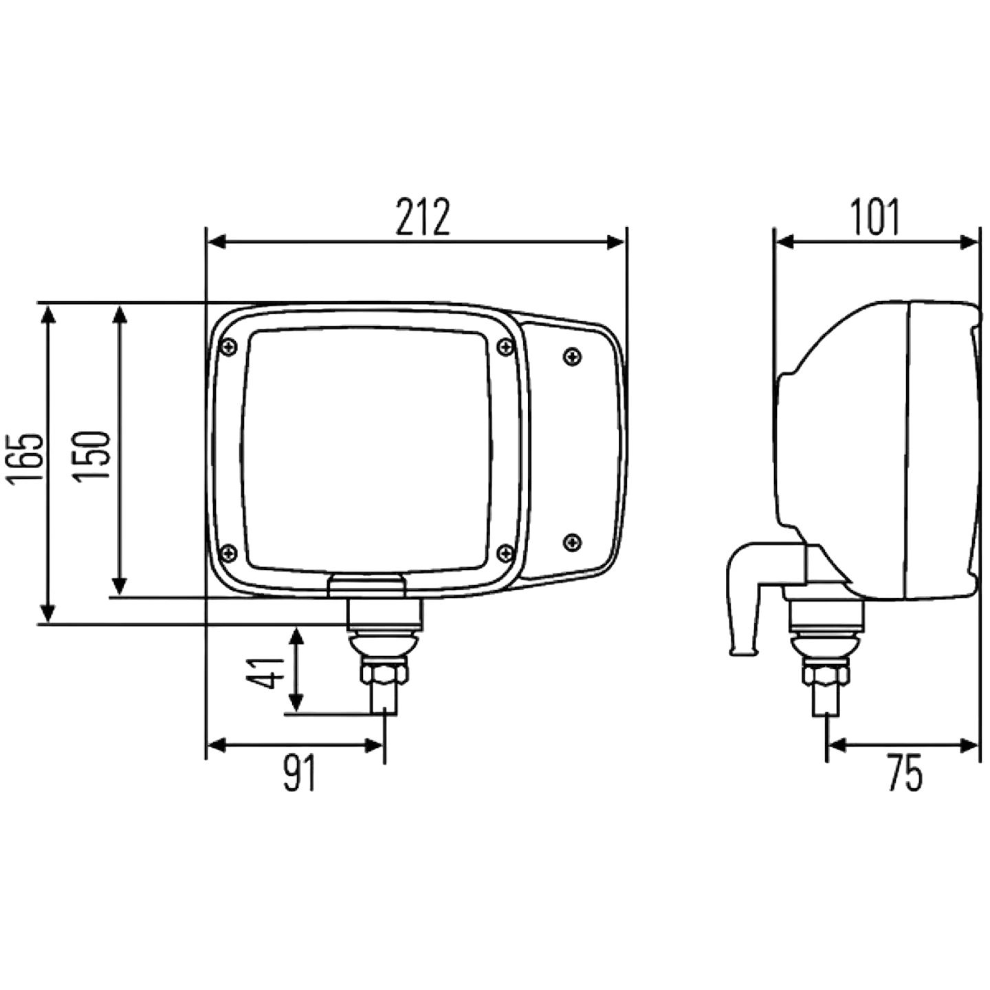 HELLA - 1SA 996 120-087 - Halogen-Hauptscheinwerfer, 12V – Rechts