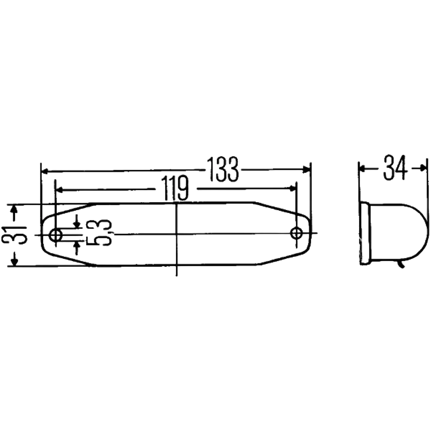 HELLA - 2AB 001 208-001 - Leseleuchte, Halogen, 12/24V