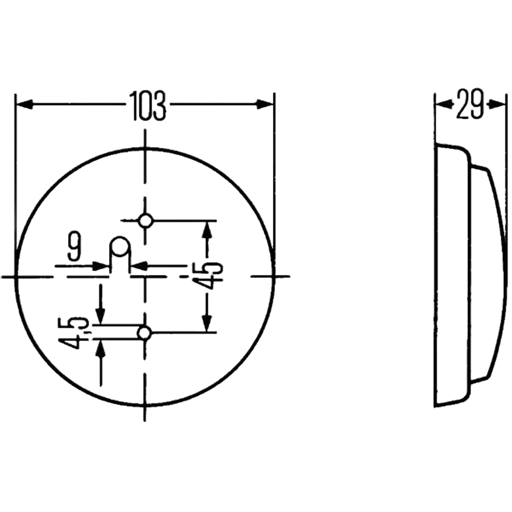 HELLA - 2JA 003 231-001 - Innenraumleuchte, Halogen, 24/12V