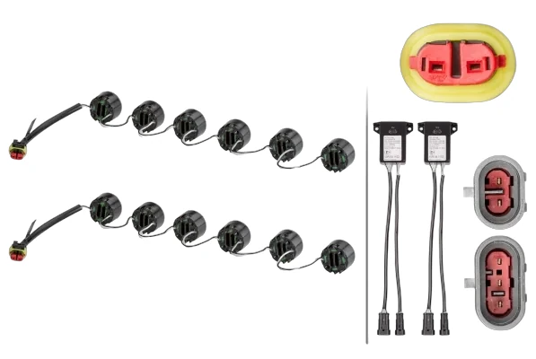 HELLA - 2PT 010 458-731 - LED-Tagfahrleuchtensatz, LEDayFlex, 24/12V
