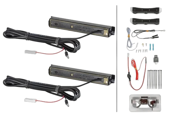 HELLA - 2PT 980 970-821 - LED-Tagfahrleuchtensatz, LEDayLine Zero, 12V
