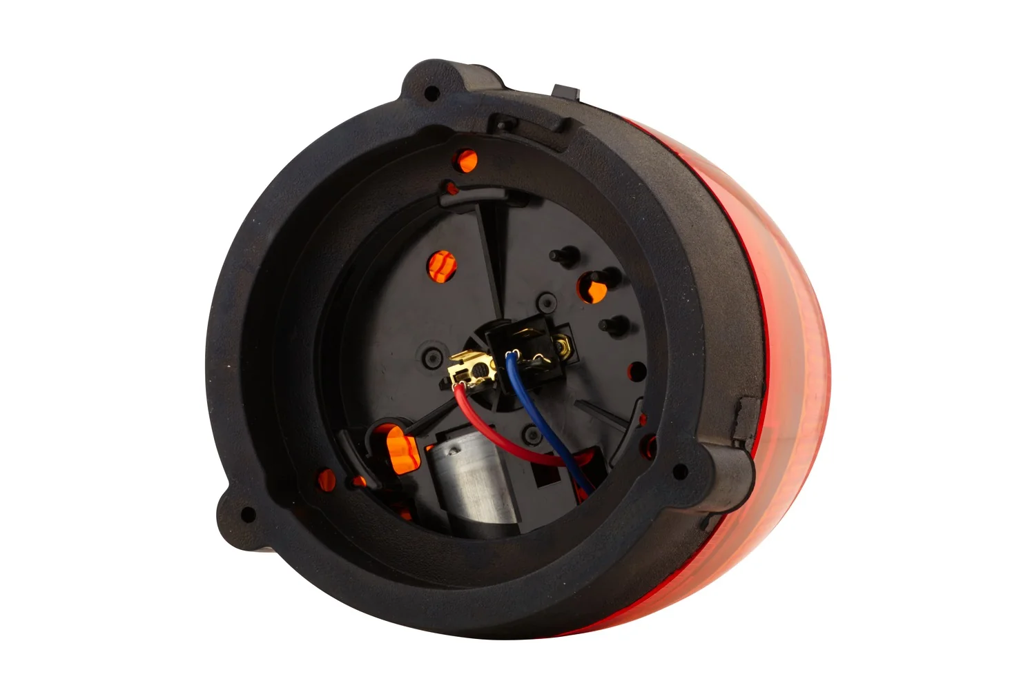 HELLA - 2RL 007 337-011 - Halogen-Rundumkennleuchte, KL Rotafix, 24V, gelb (amber)