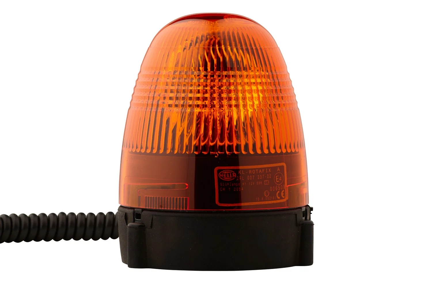 HELLA - 2RL 007 337-021 - Halogen-Rundumkennleuchte, KL Rotafix, 12V, gelb (amber)
