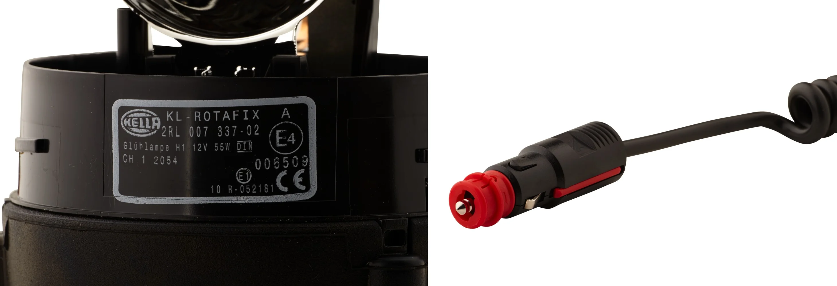 HELLA - 2RL 007 337-021 - Halogen-Rundumkennleuchte, KL Rotafix, 12V, gelb (amber)