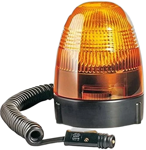 HELLA - 2RL 007 337-057 - Halogen-Rundumkennleuchte, KL Rotafix, 24V, gelb (amber)