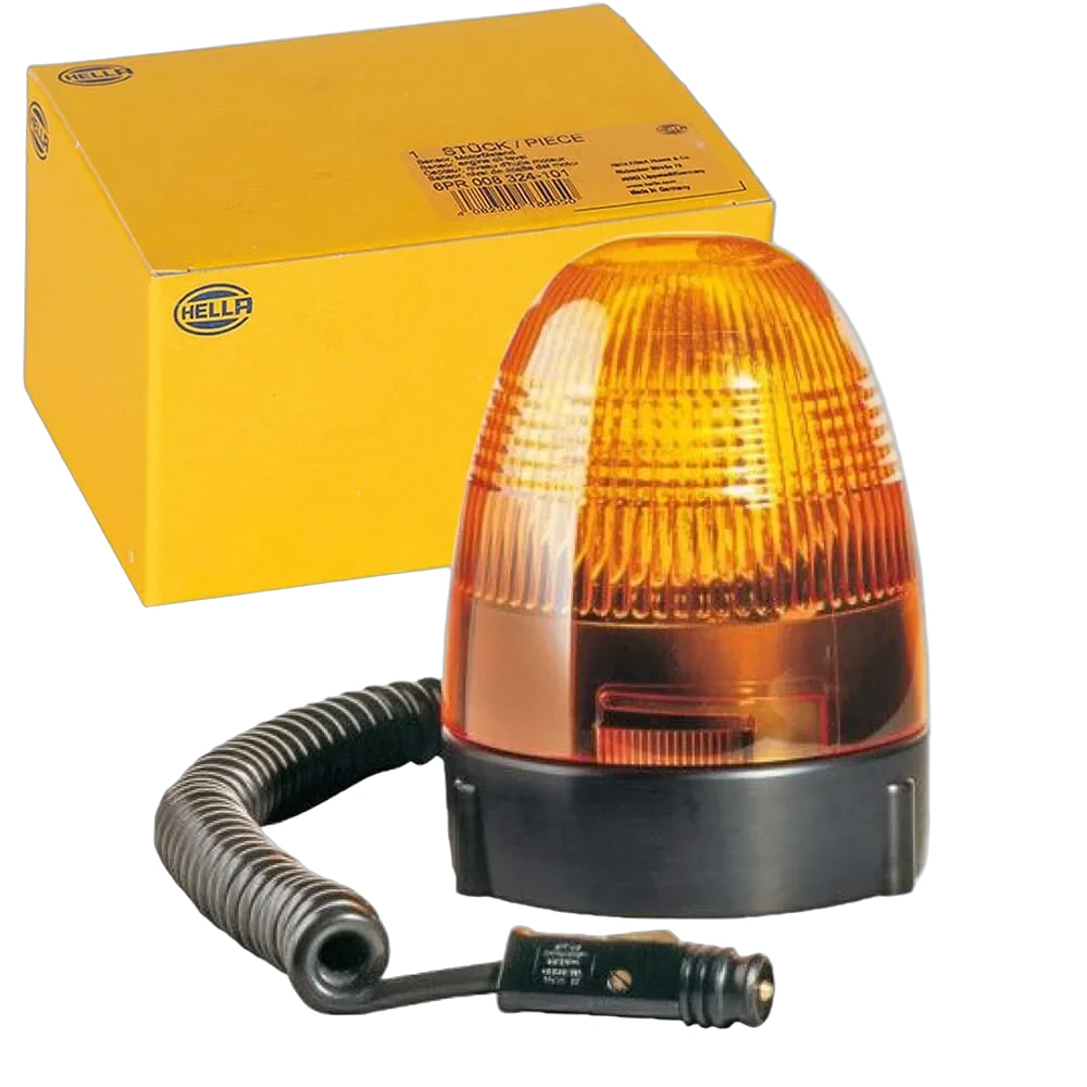 HELLA - 2RL 007 337-121 - Halogen-Rundumkennleuchte, KL Rotafix, 12V, blau