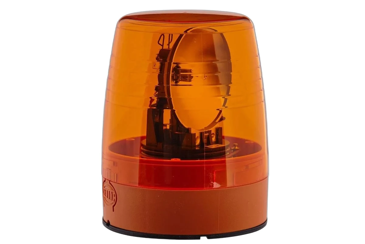HELLA - 2RL 007 551-001 - Halogen-Rundumkennleuchte, KL Junior, 12V, gelb (amber)