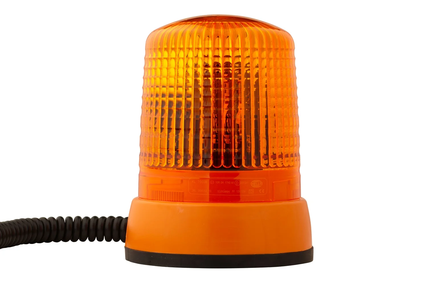 HELLA - 2RL 008 062-101 - Halogen-Rundumkennleuchte, KL 7000, 12V, gelb (amber)