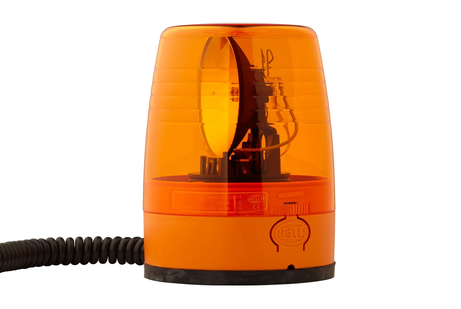 HELLA - 2RL 008 966-001 - Halogen-Rundumkennleuchte, KL JuniorPlus, 12V, gelb (amber)
