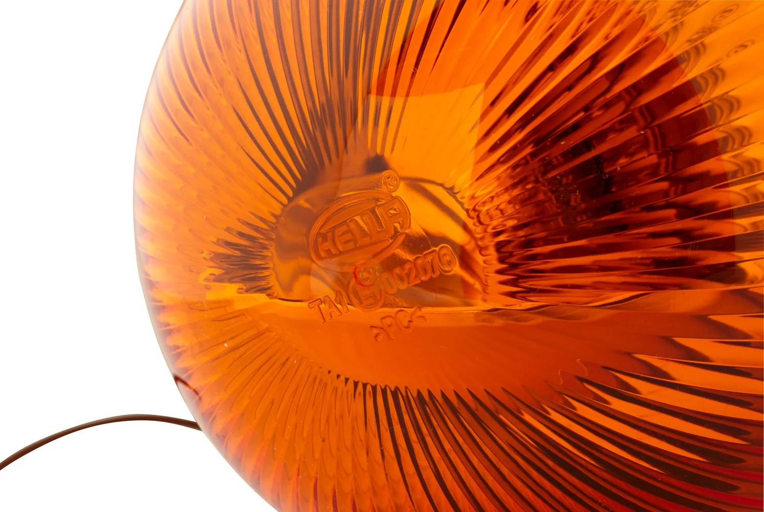 HELLA - 2RL 009 506-211 - Halogen-Rundumkennleuchte, Rota Compact, 24V, gelb (amber)