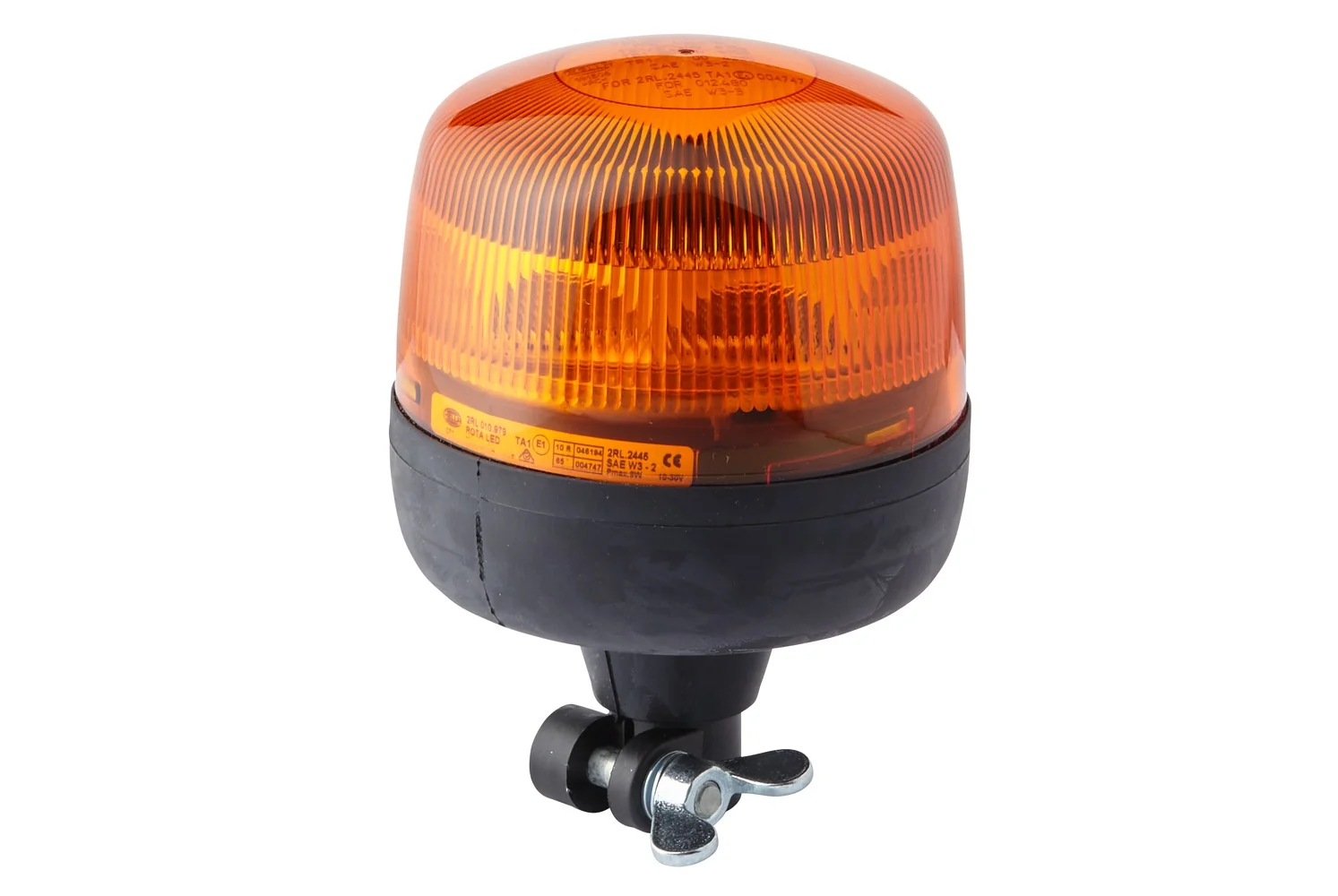 HELLA - 2RL 010 979-011 - LED-Rundumkennleuchte, RotaLED, 12/24V, gelb (amber)