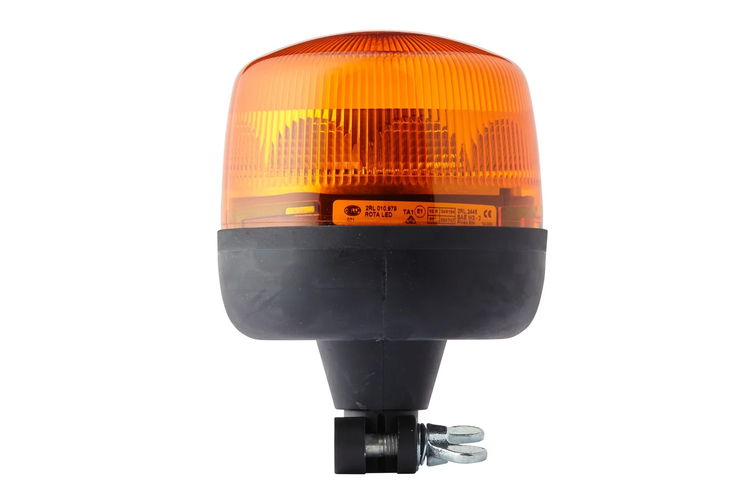 HELLA - 2RL 010 979-011 - LED-Rundumkennleuchte, RotaLED, 12/24V, gelb (amber)