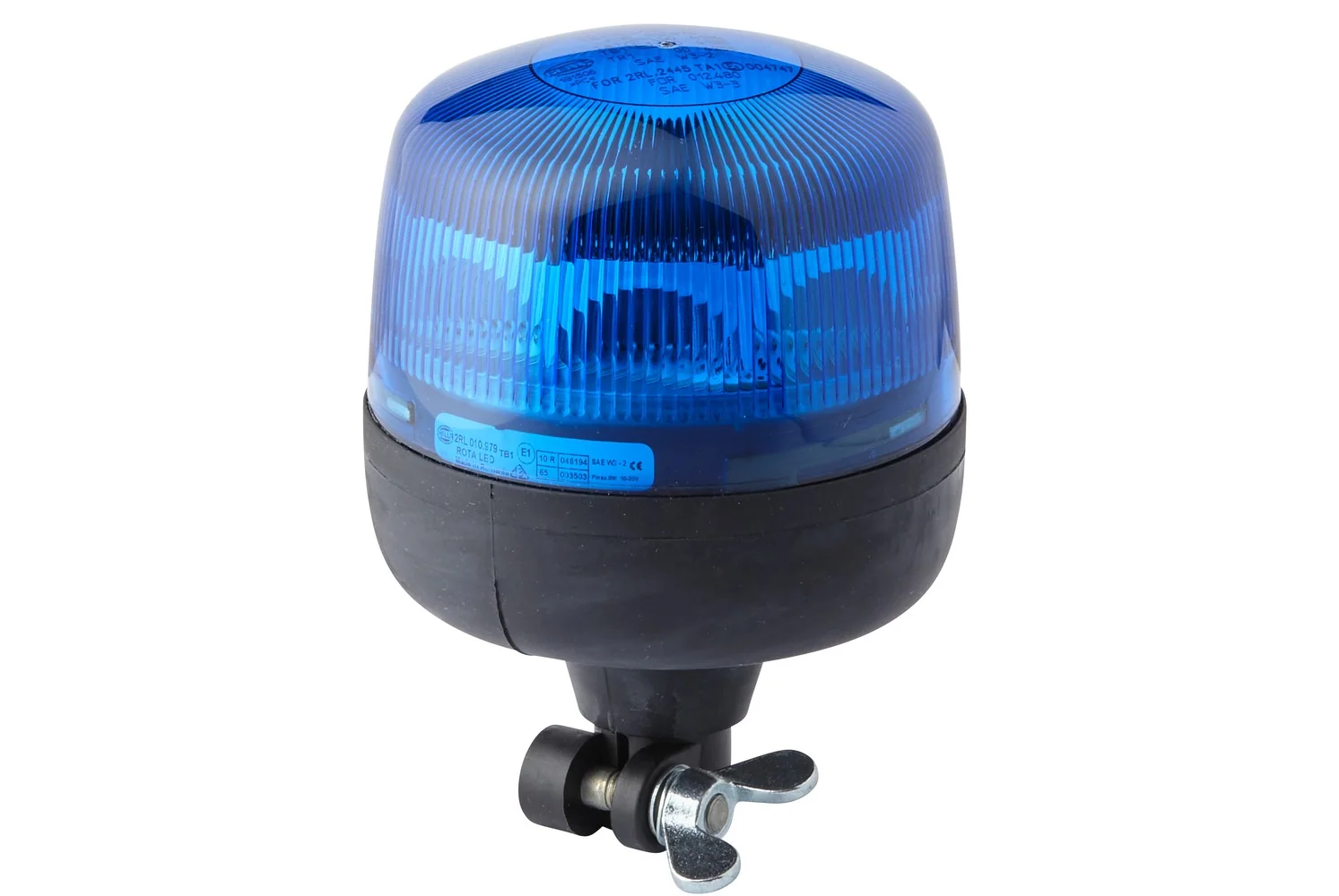HELLA - 2RL 010 979-111 - LED-Rundumkennleuchte, RotaLED, 12/24V, blau