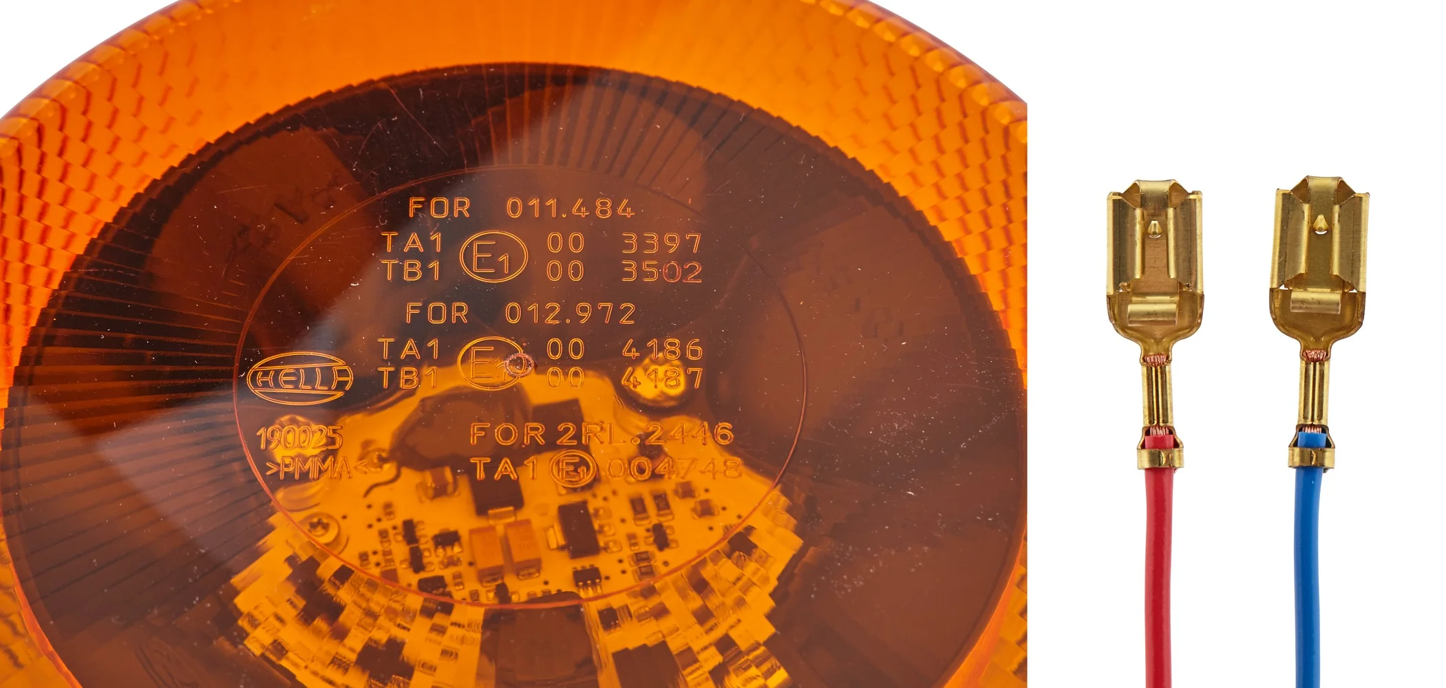 HELLA - 2RL 011 484-001 - LED-Rundumkennleuchte, KL 7000, 12/24V, gelb (amber)