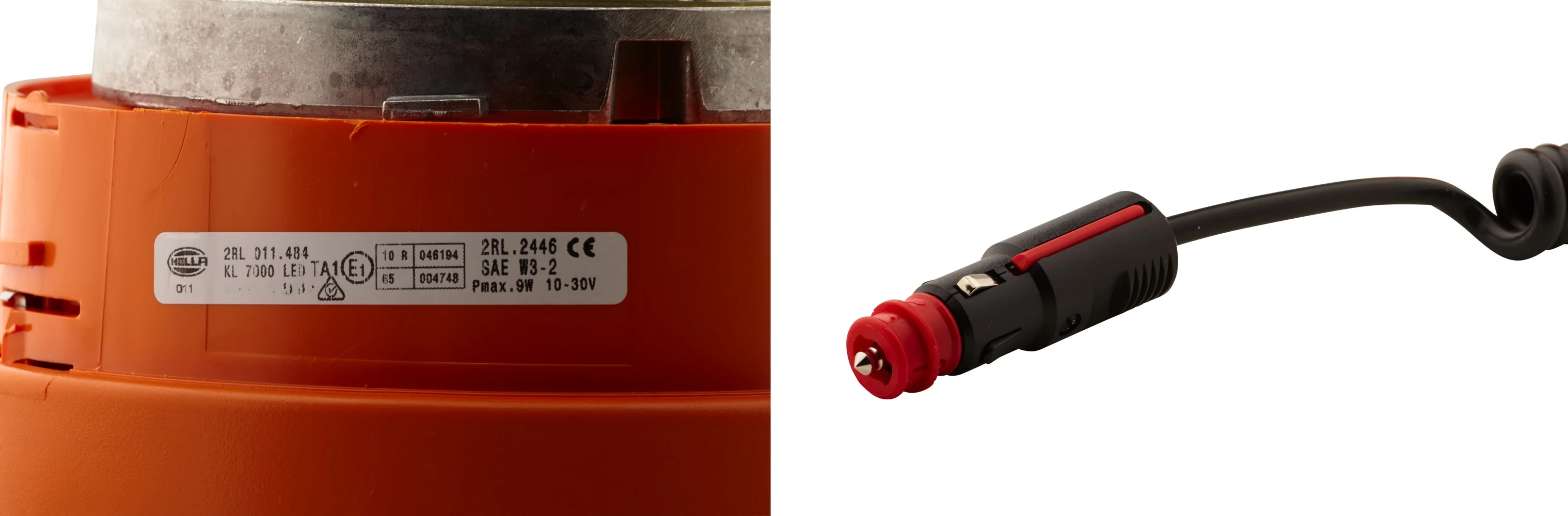 HELLA - 2RL 011 484-021 - LED-Rundumkennleuchte, KL 7000, 12/24V, gelb (amber)