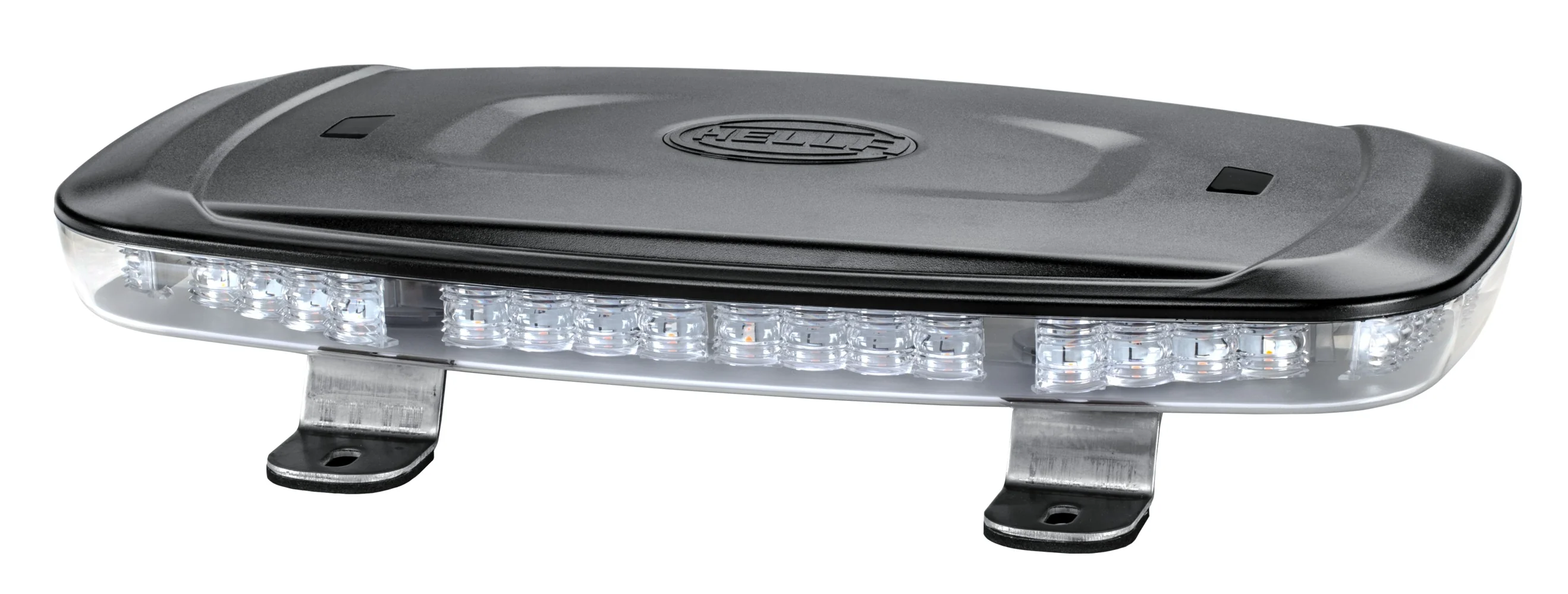 HELLA - 2RL 014 565-111 - LED-Warnleuchte, Mini Lightbar, 12/24V, gelb (amber)