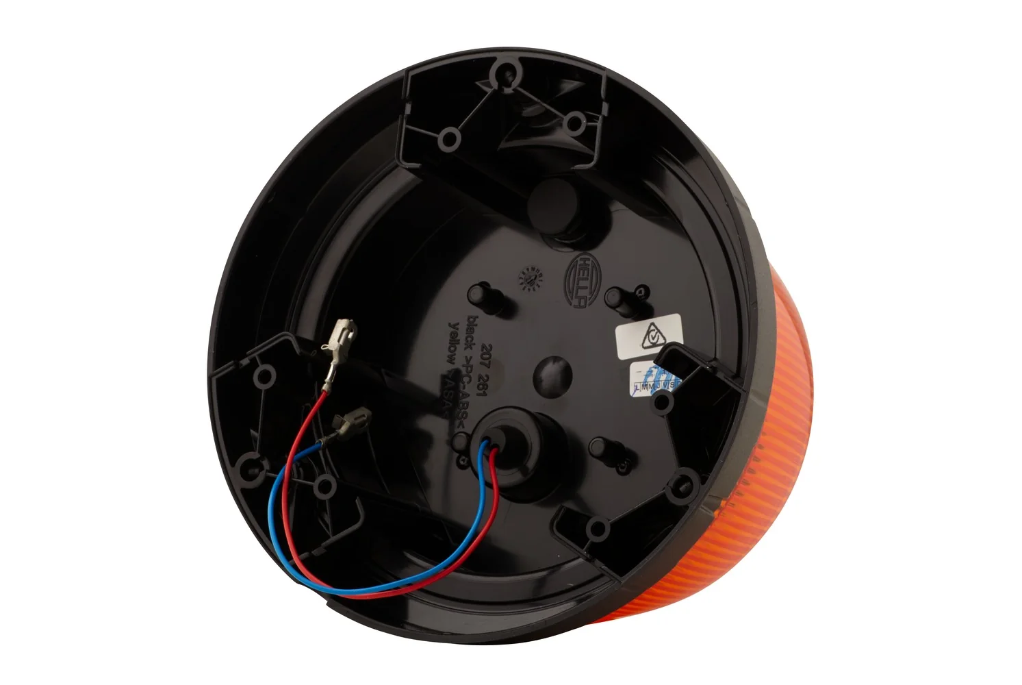 HELLA - 2RL 014 979-001 - LED-Rundumkennleuchte, RotaLED Compact, 12/24V, gelb (amber)