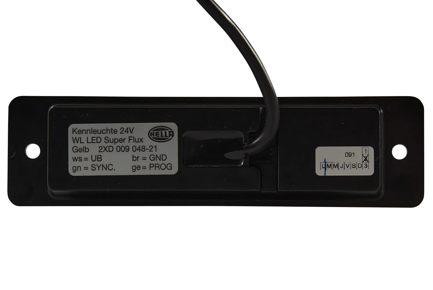 HELLA - 2XD 009 048-211 - LED-Blitz-Kennleuchte, WL-LED, 24V, gelb (amber)