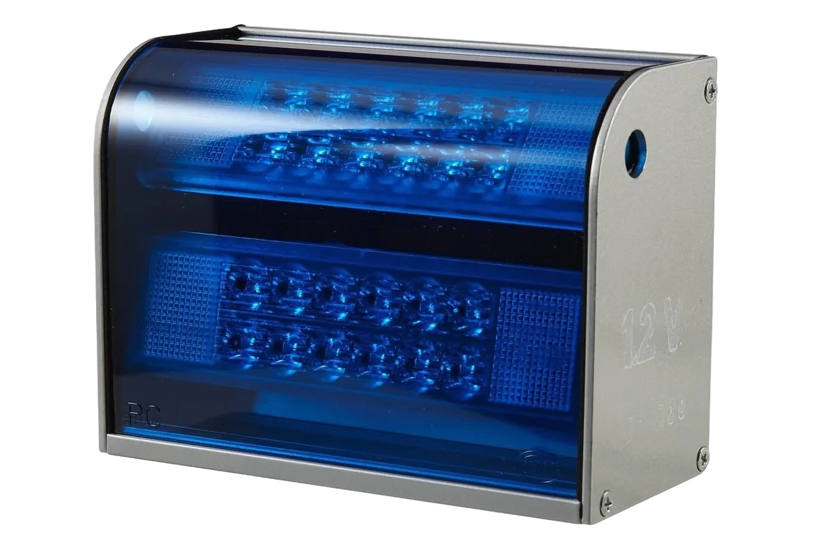 HELLA - 2XD 009 475-021 - LED-Warnleuchte, C-LED, 12V, blau – Hinten