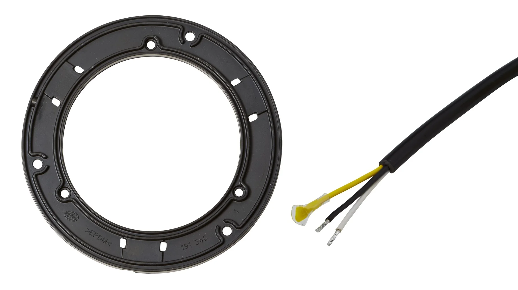 HELLA - 2XD 011 557-001 - LED-Blitz-Kennleuchte, K-LED Mining, 12/24V, gelb (amber)