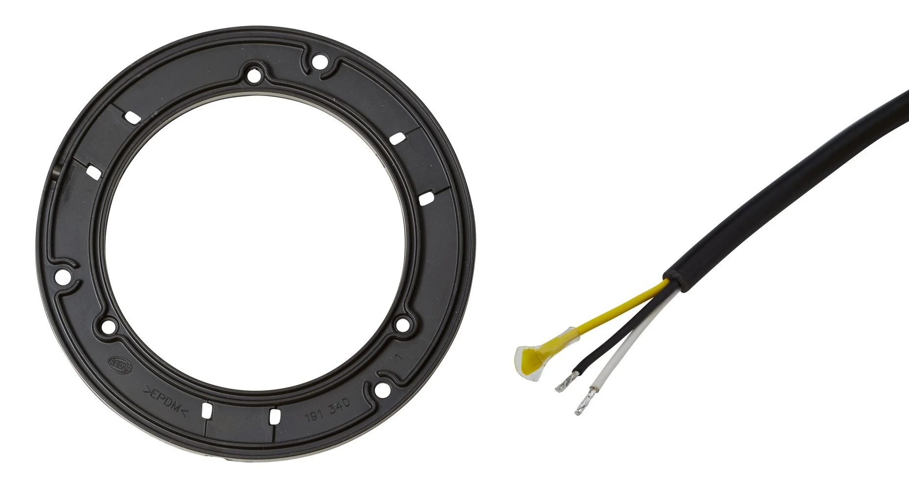 HELLA - 2XD 011 557-021 - LED-Blitz-Kennleuchte, K-LED Mining, 12/24V, rot