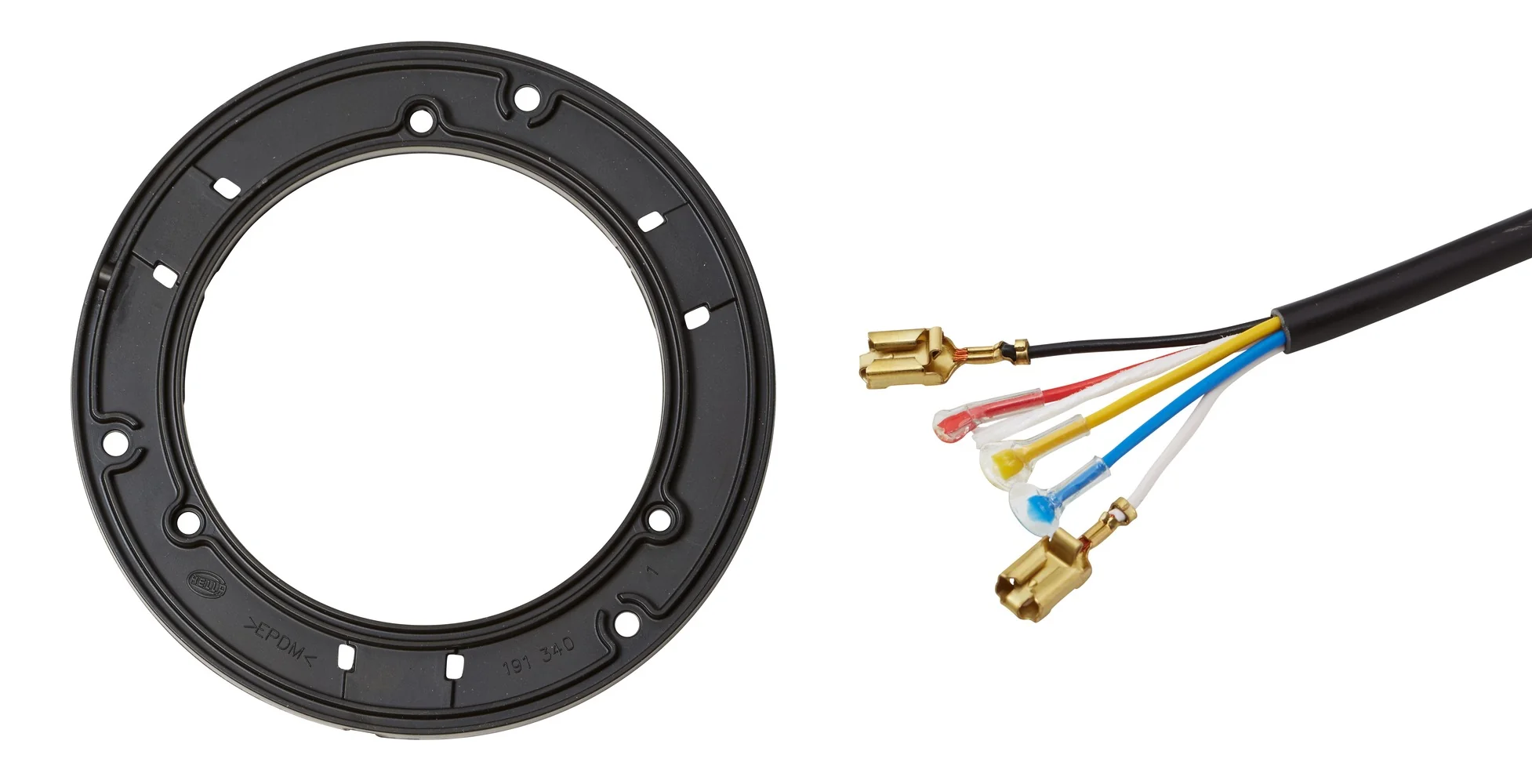 HELLA - 2XD 011 557-101 - LED-Blitz-Kennleuchte, K-LED 2.0 F, 12/24V, gelb (amber)