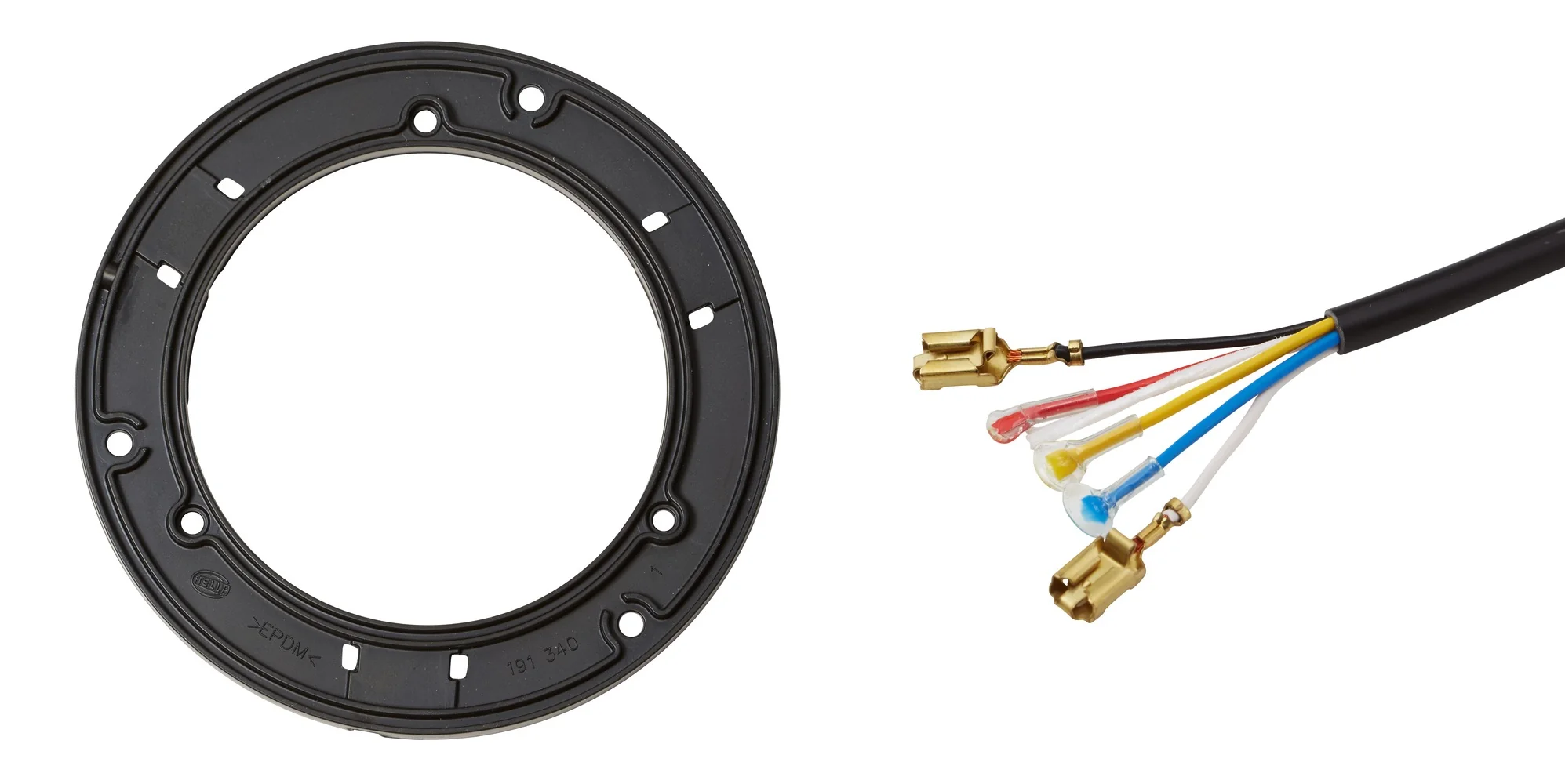 HELLA - 2XD 011 557-121 - LED-Blitz-Kennleuchte, K-LED 2.0 F, 12/24V, rot