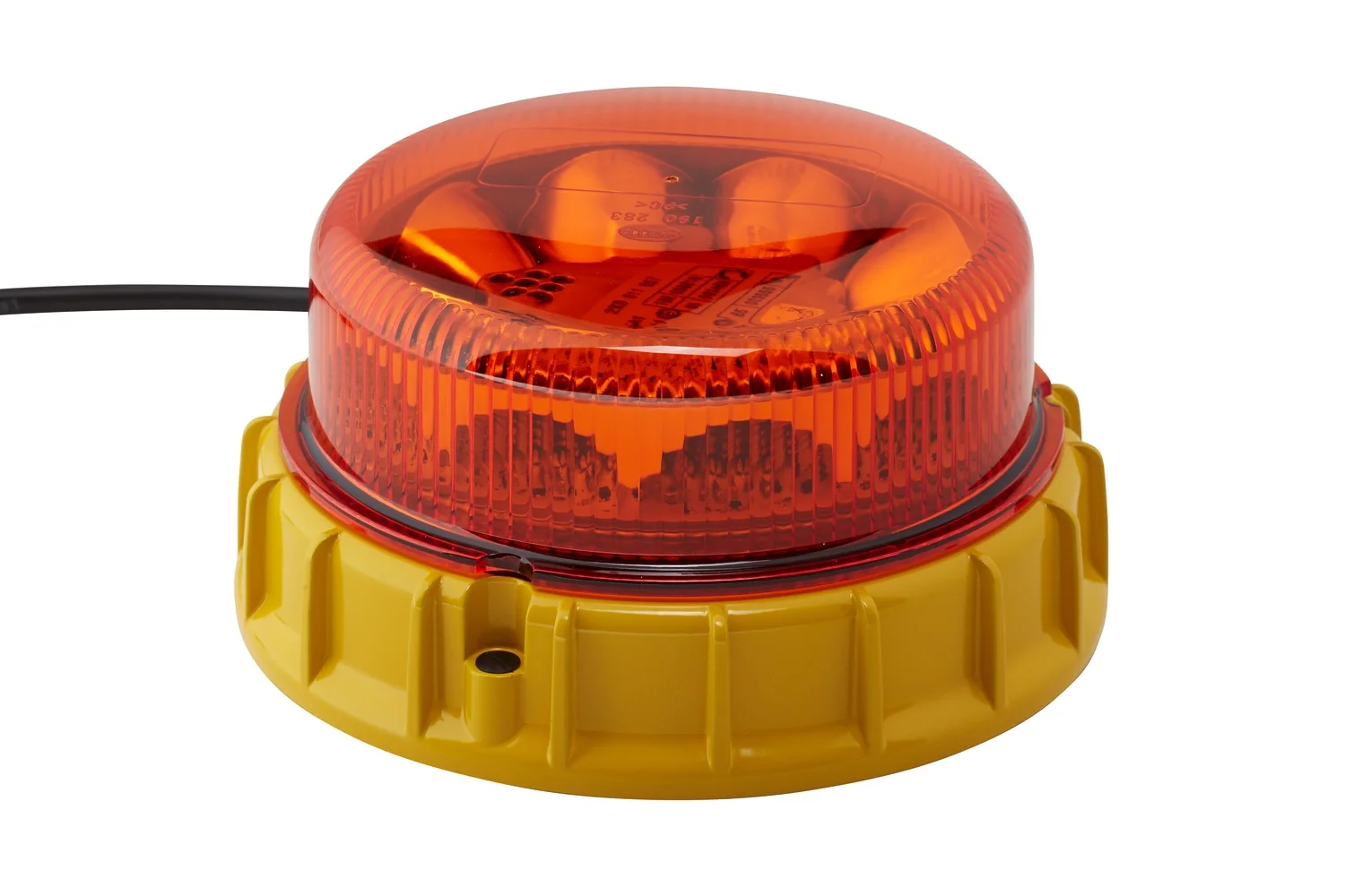 HELLA - 2XD 011 557-601 - LED-Blitz-Kennleuchte, K-LED 2.0 F, 12/24V, gelb (amber)