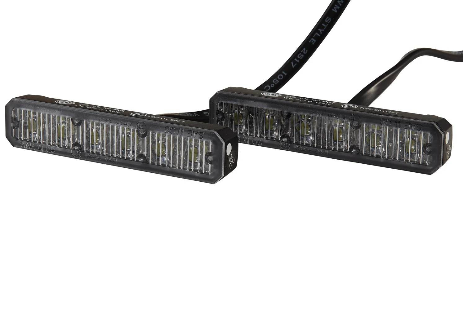 HELLA - 2XD 012 160-881 - LED-Blitz-Kennleuchte, BST, 12/24V, weiß