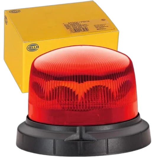 HELLA - 2XD 012 480-011 - LED-Rundumkennleuchte, KLX1, 12/24V, rot