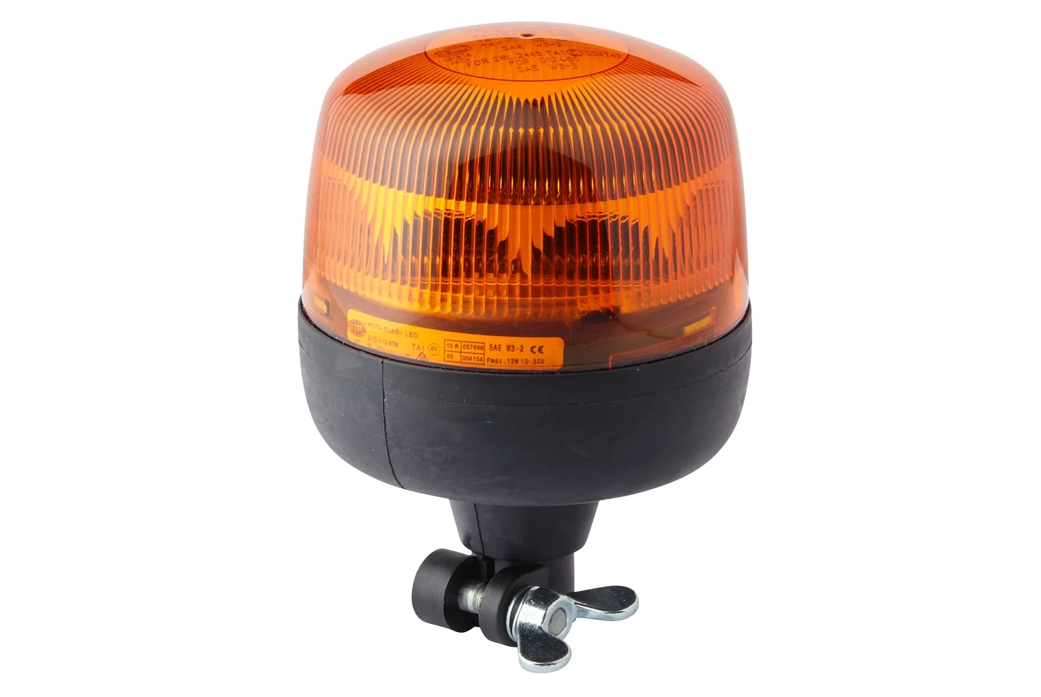 HELLA - 2XD 012 878-011 - LED-Blitz-Kennleuchte, RotaLED, 12/24V, gelb (amber)