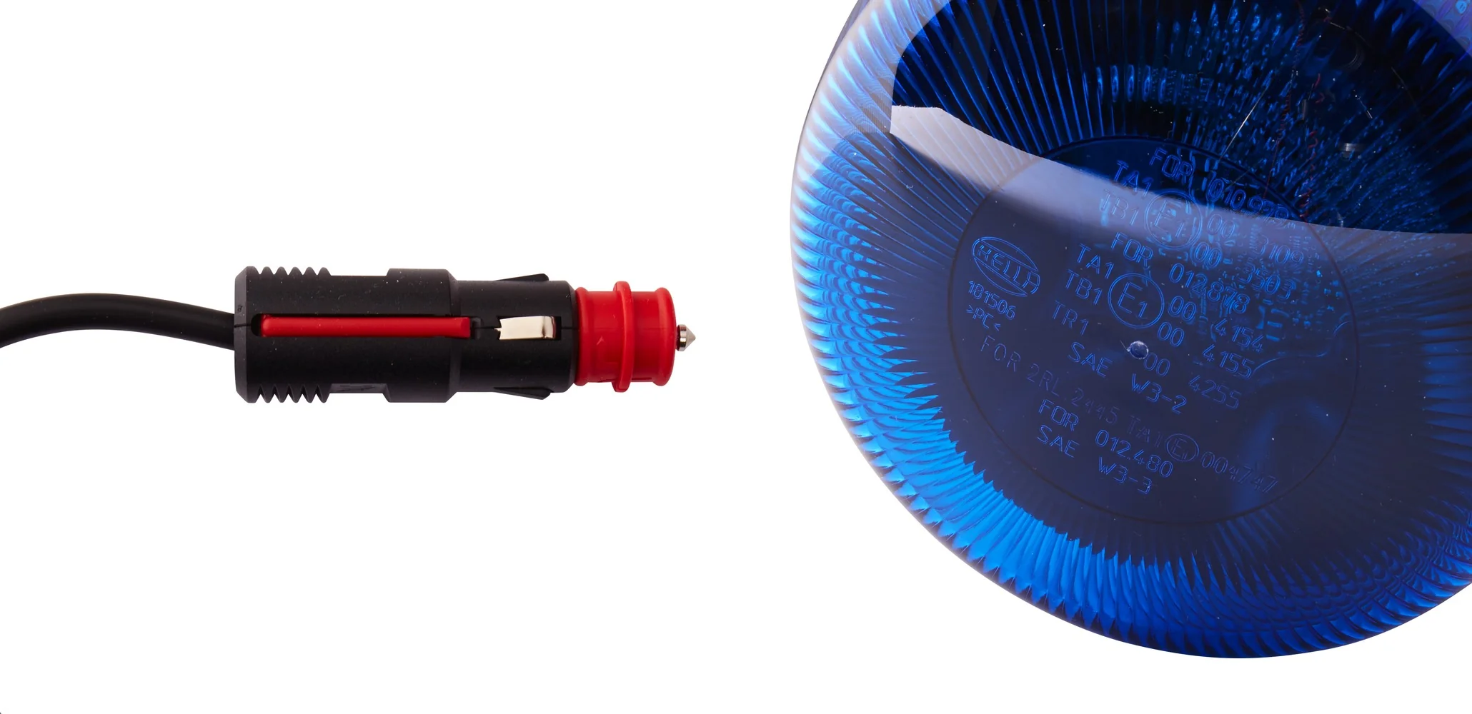 HELLA - 2XD 012 878-121 - LED-Blitz-Kennleuchte, RotaLED, 12/24V, blau