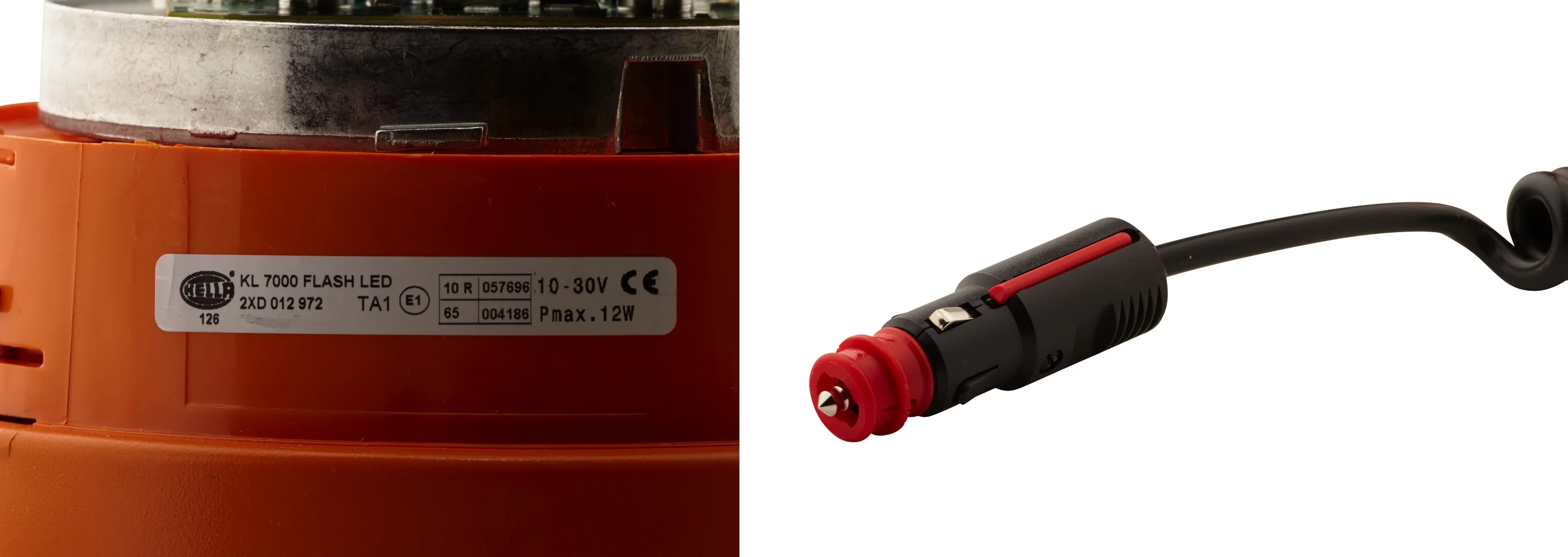 HELLA - 2XD 012 972-021 - LED-Blitz-Kennleuchte, KL 7000, 12/24V, gelb (amber)