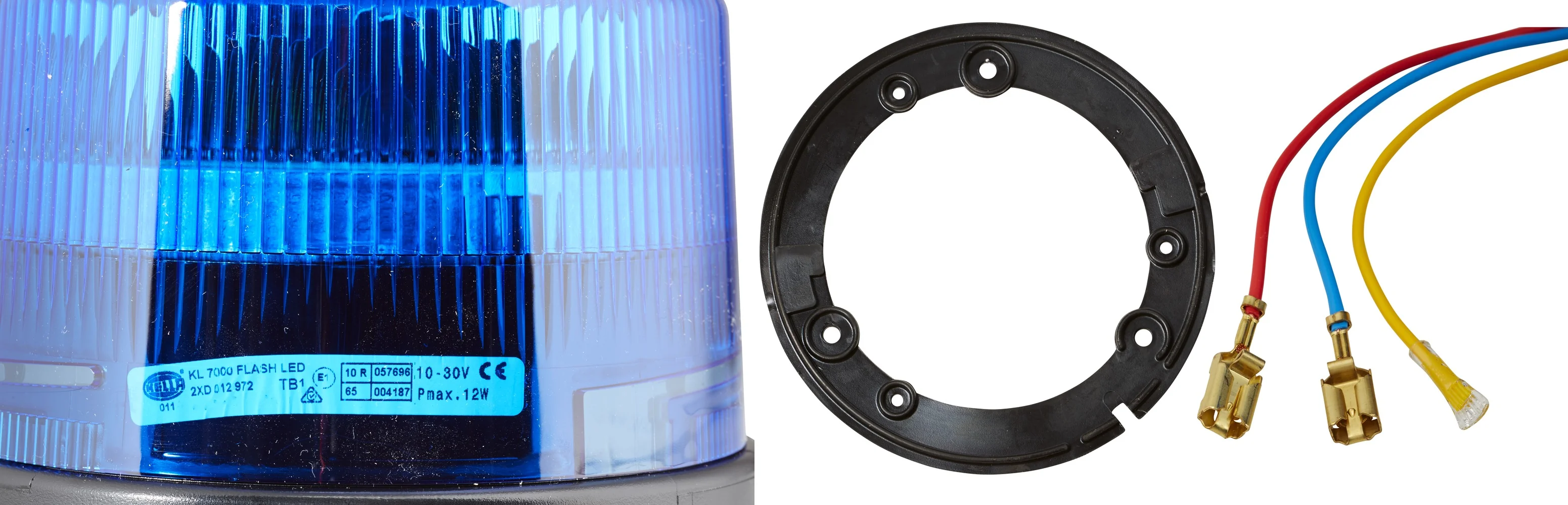 HELLA - 2XD 012 972-101 - LED-Blitz-Kennleuchte, KL 7000, 12/24V, blau