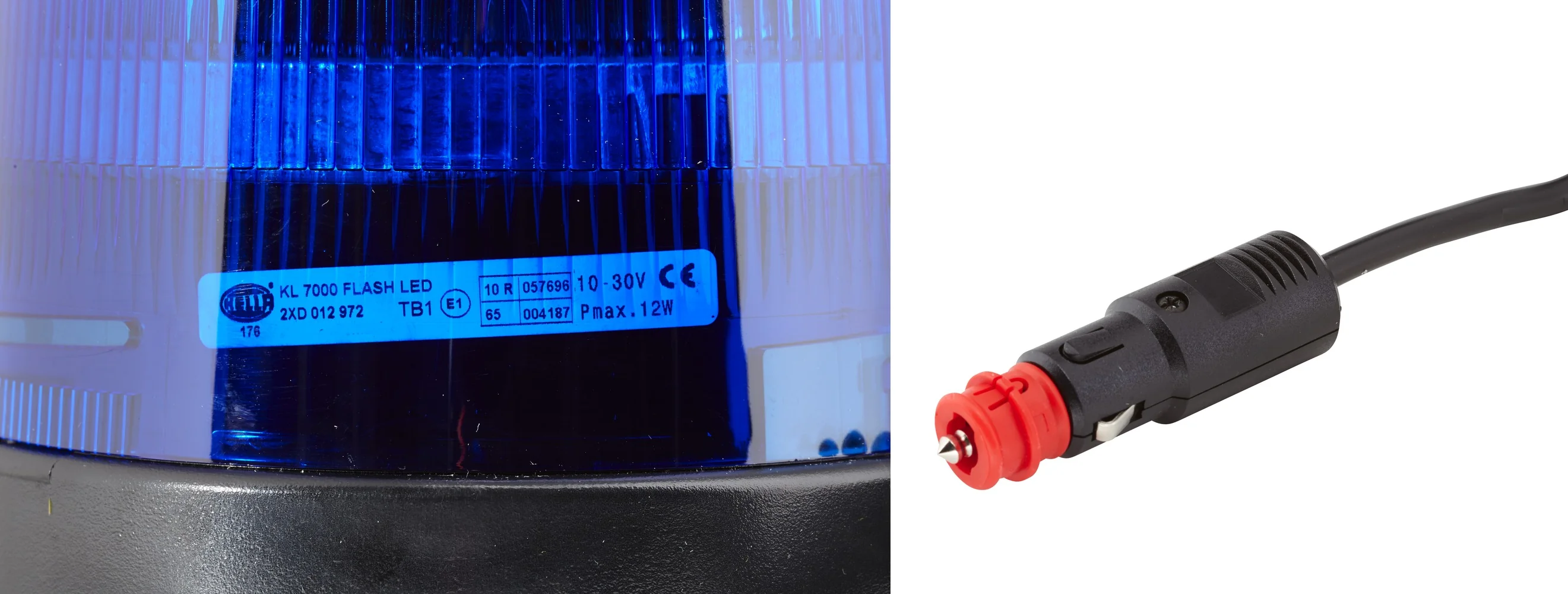 HELLA - 2XD 012 972-121 - LED-Blitz-Kennleuchte, KL 7000, 12/24V, blau
