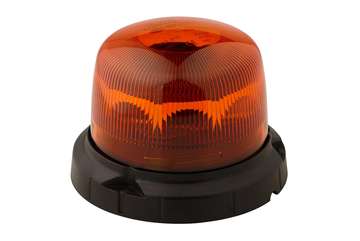 HELLA - 2XD 013 979-201 - LED-Blitz-Kennleuchte, RotaLED Compact, 12/24V, gelb (amber)