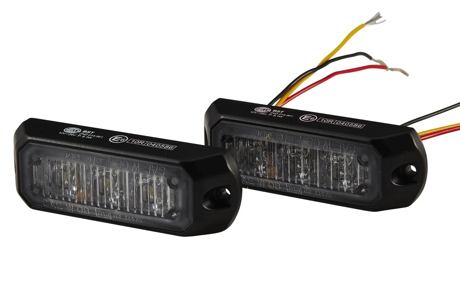 HELLA - 2XD 014 561-801 - LED-Blitz-Kennleuchte, BST, 12/24V, weiß