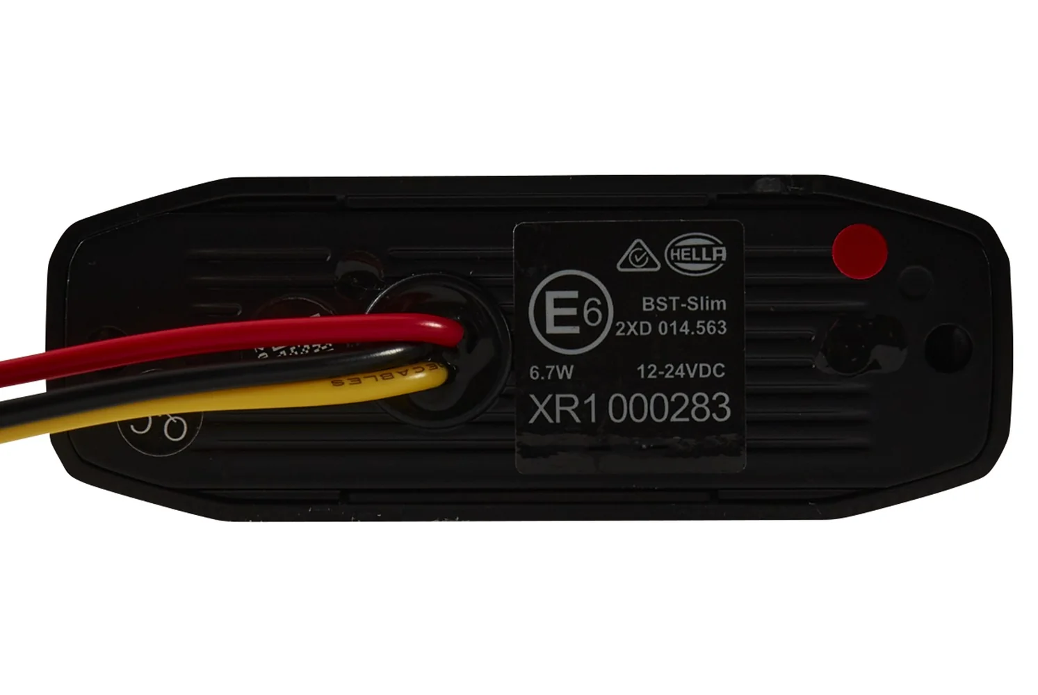 HELLA - 2XD 014 563-601 - LED-Blitz-Kennleuchte, BST-Slim, 12/24V, rot