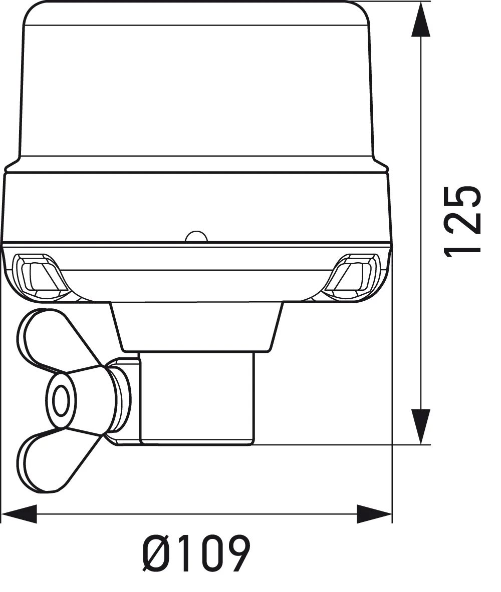 HELLA - 2XD 066 146-011 - LED-Blitz-Kennleuchte, K-LED Nano Nano, 12/24V, gelb (amber)