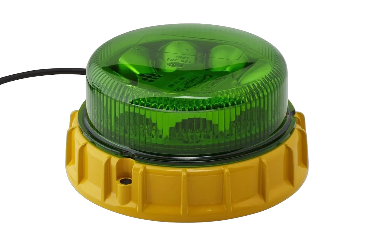 HELLA - 2XD 357 980-011 - LED-Blitz-Kennleuchte, Slim, 12/24V, gelb (amber)