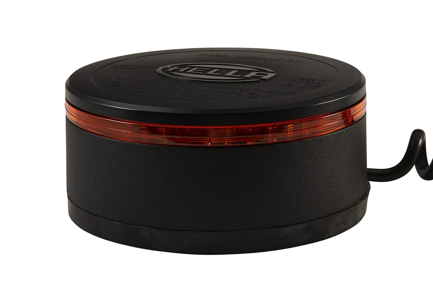HELLA - 2XD 455 255-021 - LED-Blitz-Kennleuchte, K-LED Rebelution, 24/12V, gelb (amber)