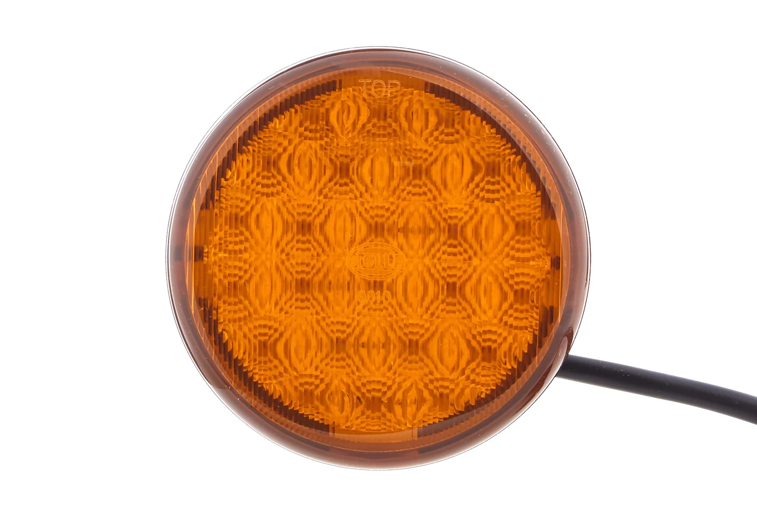 HELLA - 2XD 959 011-021 - LED-Warnleuchte, Multi F 83mm, 12/24V, gelb (amber)
