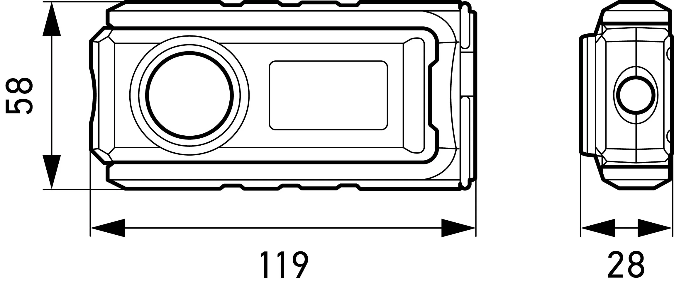 HELLA - 2XM 359 002-201 - LED-Handleuchte UP500, 3.7V